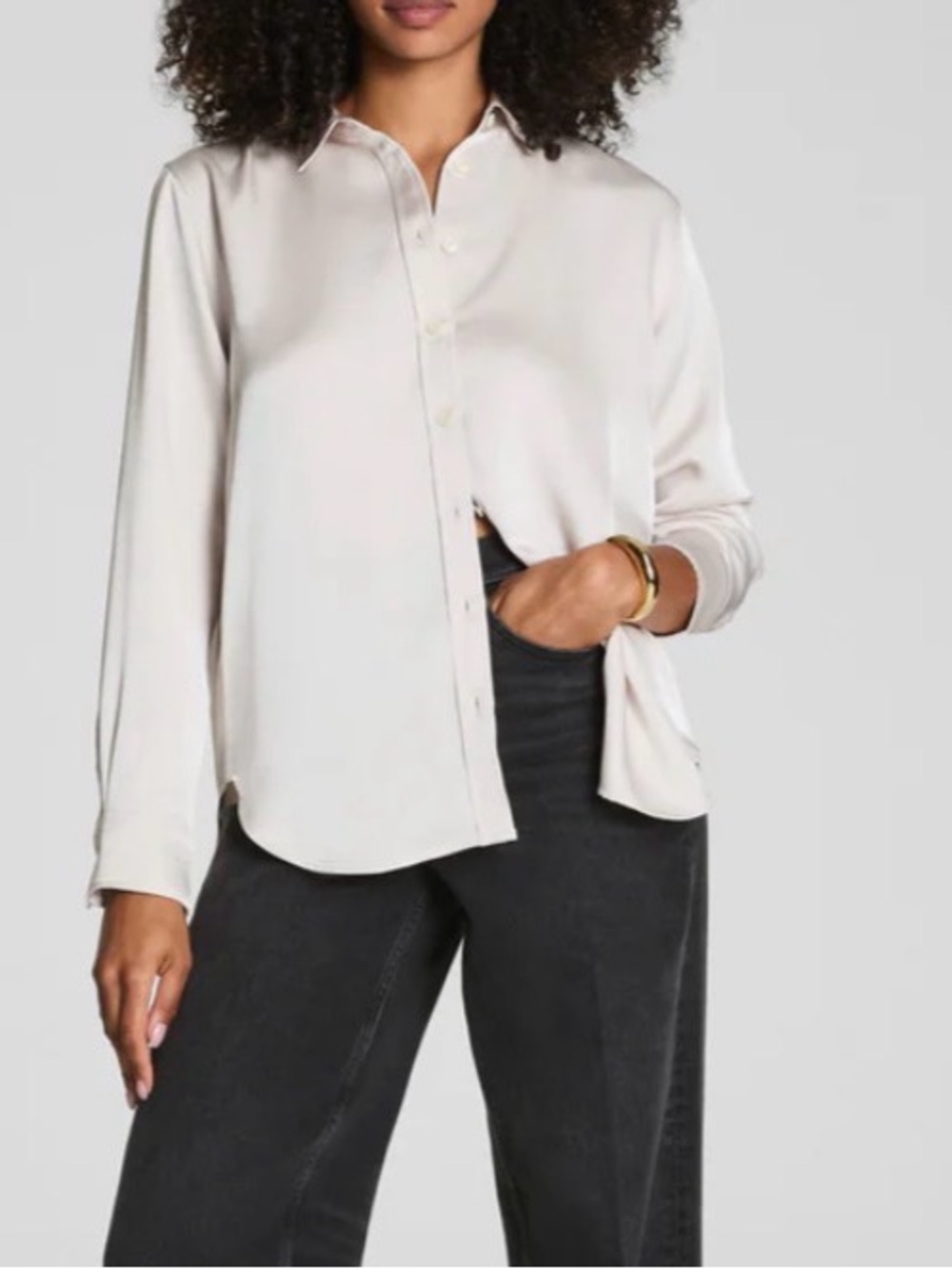 SPANX Silky Smooth Button Down $138 retail